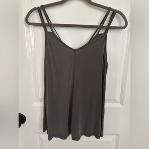 Silky gray tank top